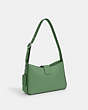 COACH®,ELIZA SHOULDER BAG,Smooth Leather,Medium,Silver/Soft Green,Angle View