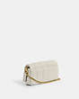 COACH®,TABBY CROSSBODY WRISTLET WITH PILLOW QUILTING,Nappa leather,Mini,Buy Now,Brass/Chalk,Angle View