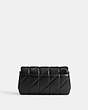 COACH®,TABBY CROSSBODY WRISTLET WITH PILLOW QUILTING,Nappa leather,Mini,Buy Now,Silver/Black,Back View