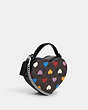 COACH®,HEART CROSSBODY IN SIGNATURE CANVAS WITH HEART PRINT,pvc,Small,Silver/Brown Black Multi,Angle View