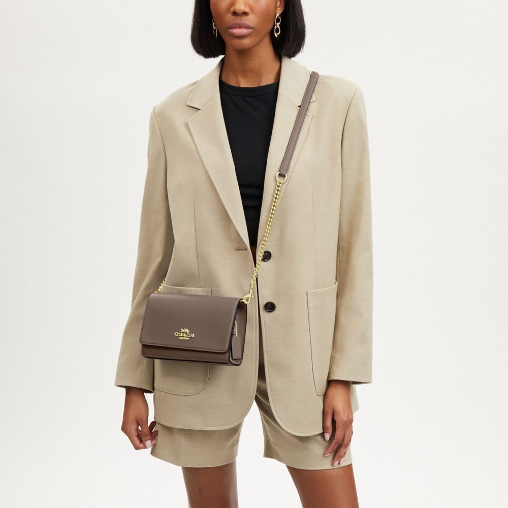 COACH(コーチ) フラップ クラッチ クロスボディ ショルダー