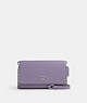 COACH®,FLAP CLUTCH CROSSBODY,Leather,Mini,Silver/Light Violet,Front View