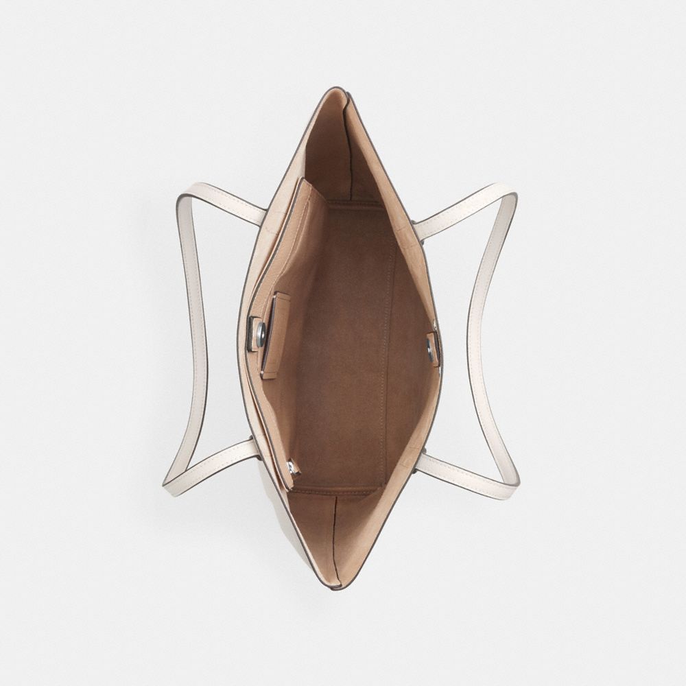 COACH®,Thea Tote Bag,Leather,Tote,Logo,Casual,,Inside View,Top View