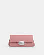 COACH®,ELIZA SMALL FLAP CROSSBODY,Leather,Mini,Silver/True Pink,Front View