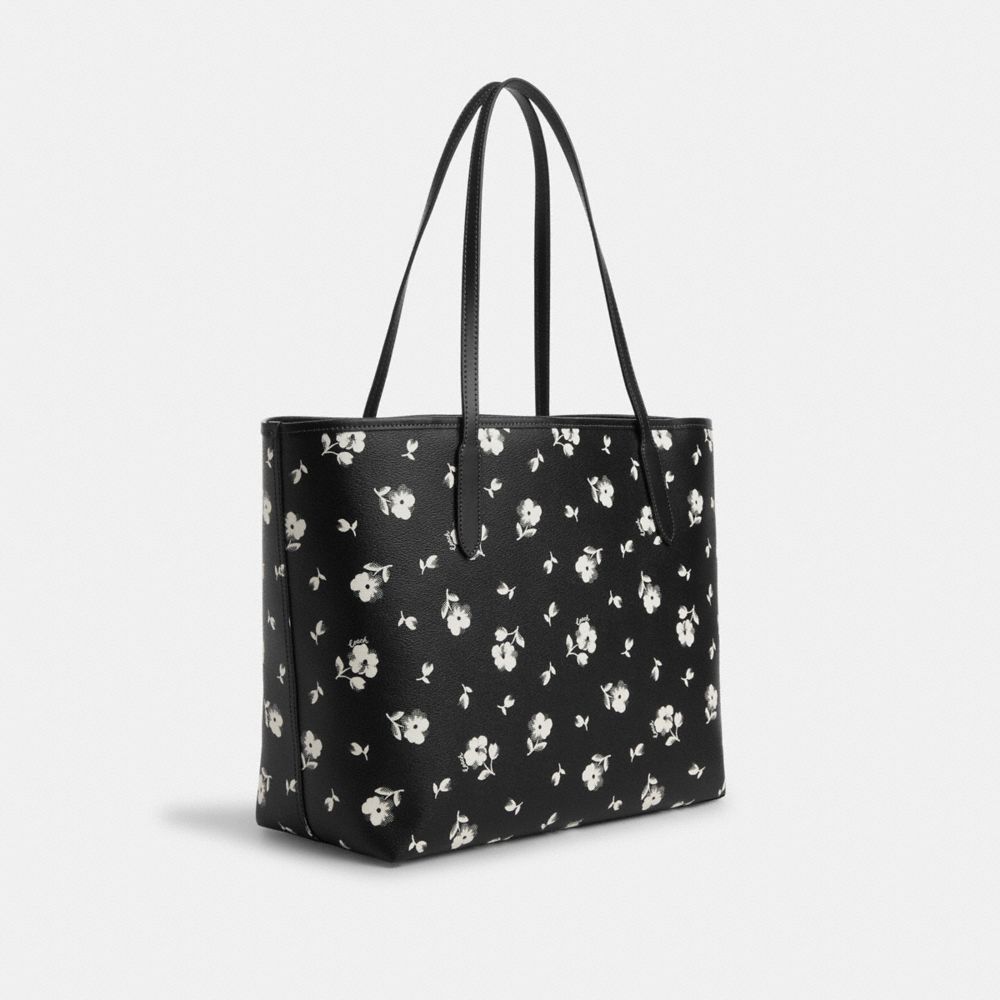 Coach tote with flowers sale