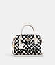 COACH®,ANDREA CARRYALL BAG IN SIGNATURE CANVAS,canvas,Medium,Gold/Black Multi,Front View