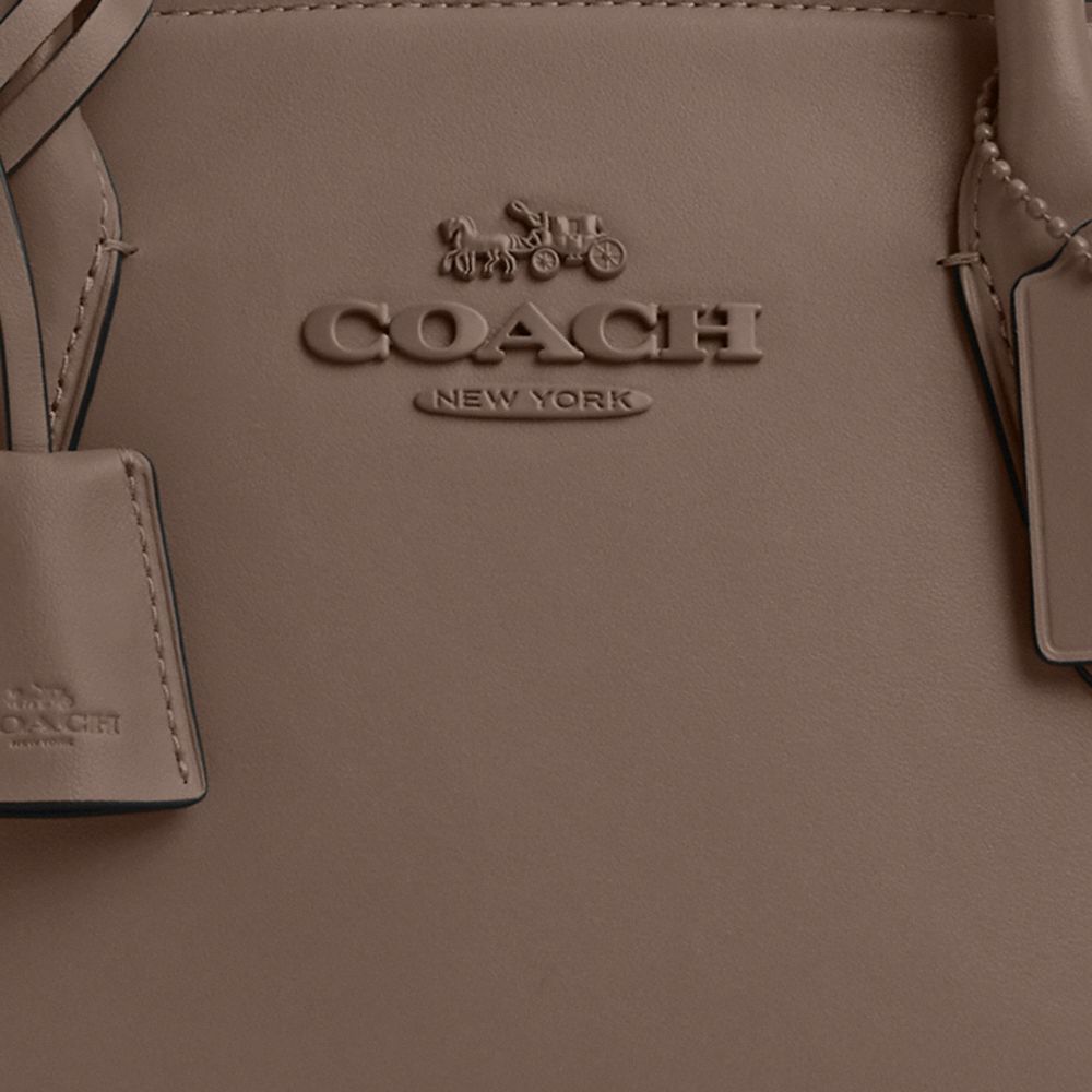 COACH®,CABAS ANDREA,Cuir lisse,Or/Pierre foncée
