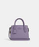 COACH®,ANDREA CARRYALL BAG,Leather,Medium,Silver/Light Violet,Front View