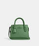 COACH®,ANDREA CARRYALL BAG,Leather,Medium,Silver/Soft Green,Front View