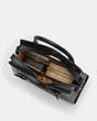COACH®,LARGE ANDREA CARRYALL,Leather,Medium,Black Copper/Black,Inside View, Top View