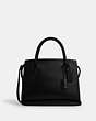 COACH®,LARGE ANDREA CARRYALL,Leather,Large,Black Copper/Black,Front View