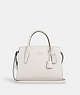 COACH®,LARGE ANDREA CARRYALL,Leather,Medium,Silver/Chalk,Front View