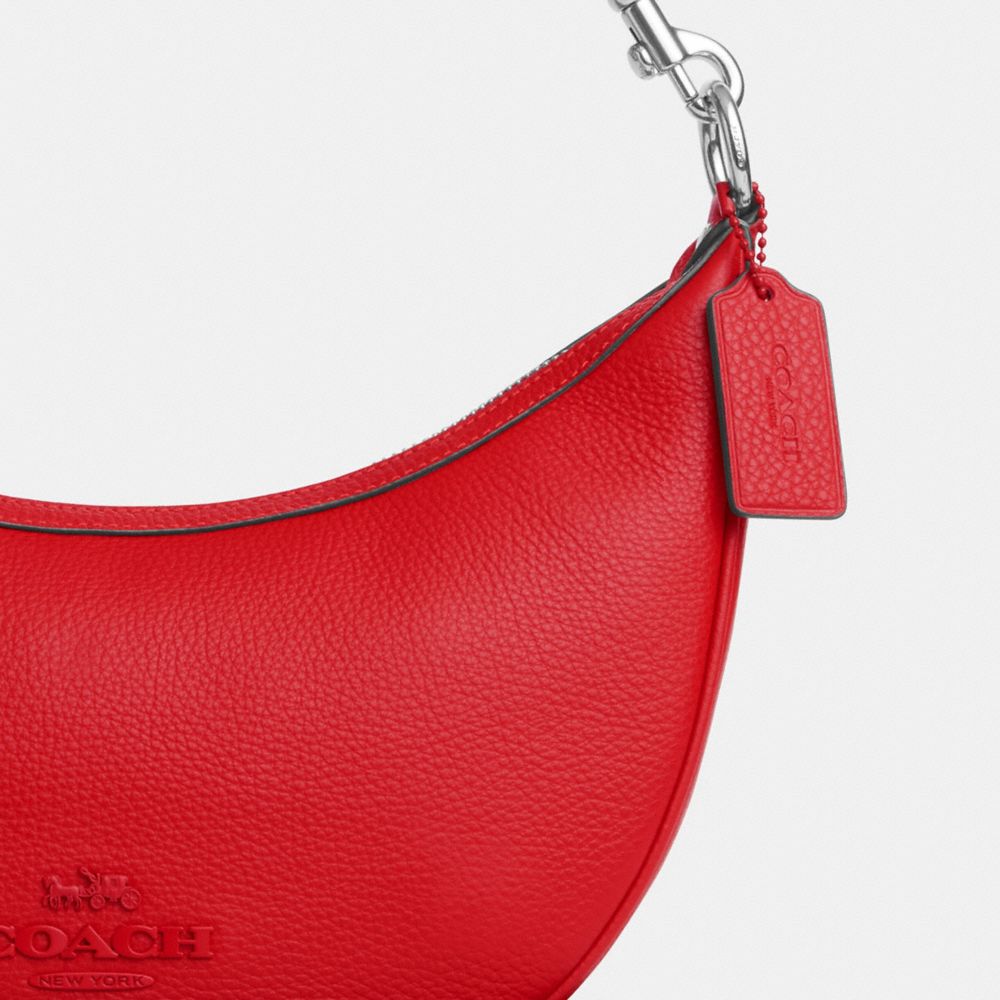 Red coach hobo bag hot sale