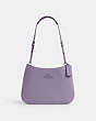 COACH®,PENELOPE SHOULDER BAG,pvc,Mini,Silver/Light Violet,Front View