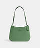 COACH®,PENELOPE SHOULDER BAG,pvc,Mini,Silver/Soft Green,Front View