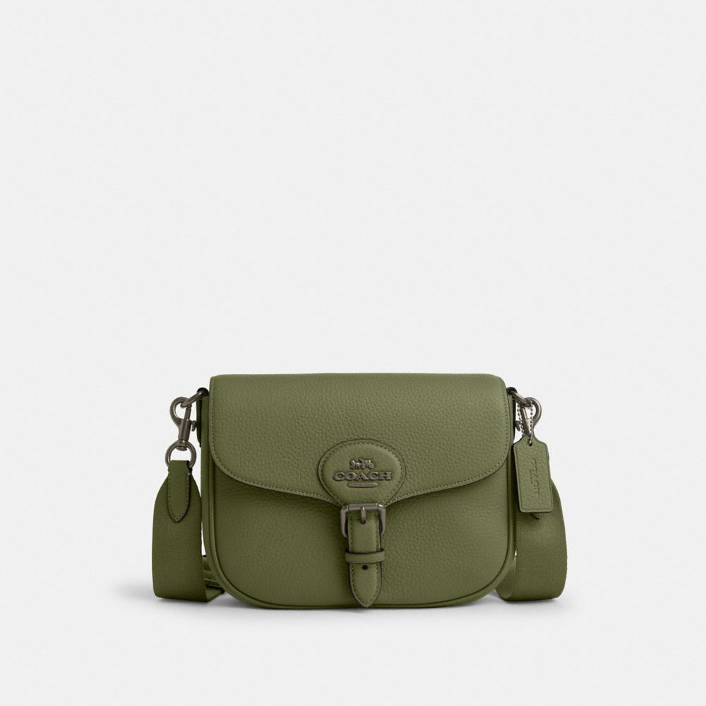 Coach olive green crossbody sale