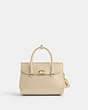 COACH®,BROOME CARRYALL,Calf Leather,Medium,Brass/Ivory,Front View
