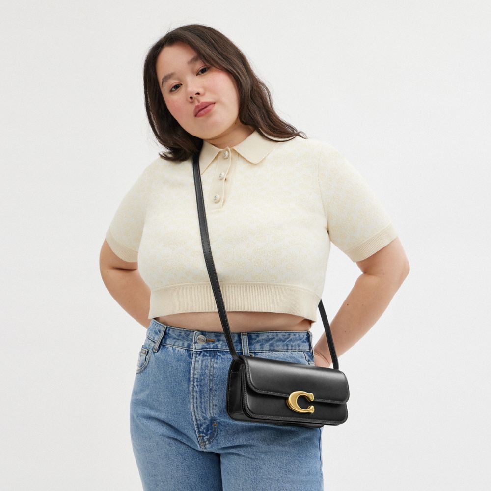 COACH®,アイドル バッグ 23,ボディバッグ&斜めがけバッグ,ﾌﾞﾗｽ/ﾌﾞﾗｯｸ