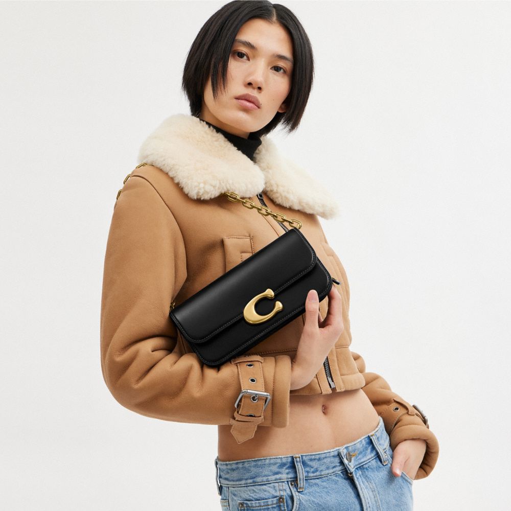 COACH®,アイドル バッグ 23,ボディバッグ&斜めがけバッグ,ﾌﾞﾗｽ/ﾌﾞﾗｯｸ