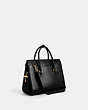 COACH®,BROOME CARRYALL BAG 36,Calf Leather,Large,Brass/Black,Angle View