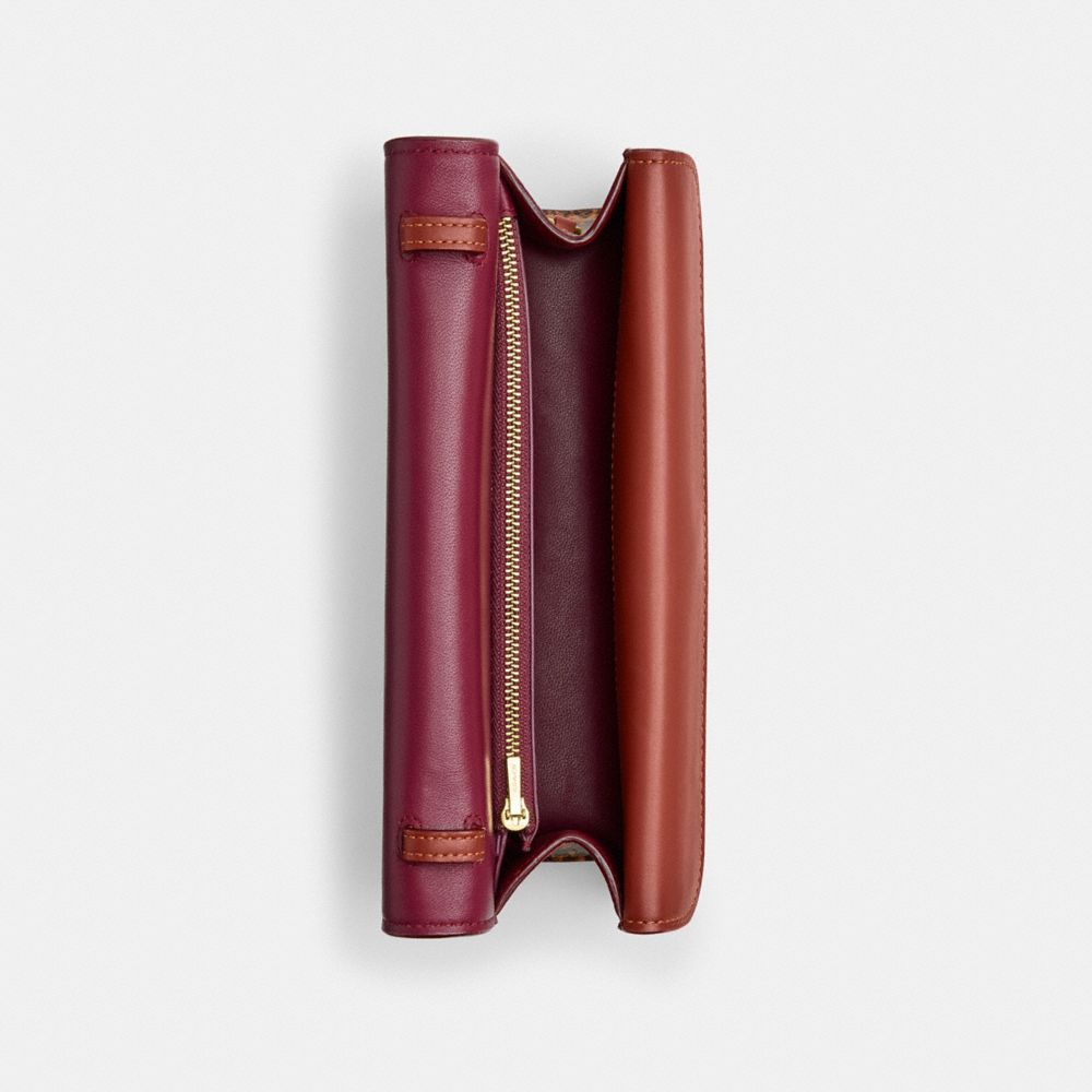 COACH®,アイドル バッグ 23・シグネチャー キャンバス・スネークスキン ディテール,ボディバッグ&斜めがけバッグ,ﾌﾞﾗｽ/ﾀﾝ ﾗｽﾄ