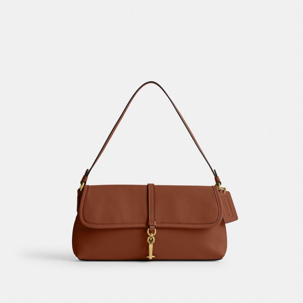 COACH®,HAMPTONS BAG,Glovetan Leather,Mini,Brass/1941 Saddle,Front View