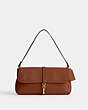 COACH®,HAMPTONS BAG,Glovetanned Leather,Mini,Brass/1941 Saddle,Front View