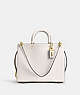 COACH®,ROGUE BAG,Glovetan Leather,Large,Brass/Chalk,Front View
