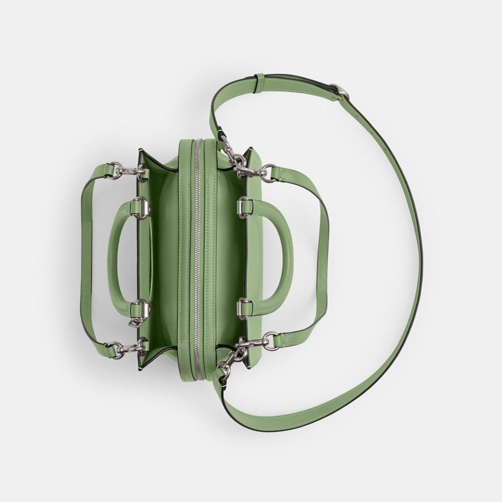 COACH®,Rogue Bag 25,Leather,Crossbody,Logo,Metal,Day Party,Green