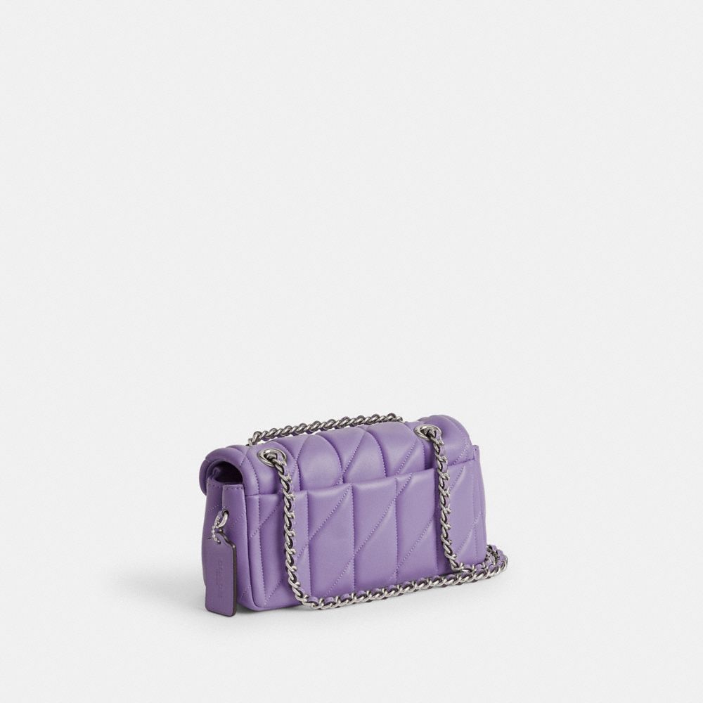 Quilted Matte Shoulder Bag One Size / Purple