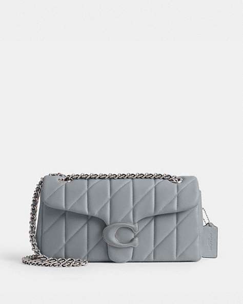COACH®,TABBY SHOULDER BAG 26 WITH QUILTING,Nappa leather,Medium,Buy Now,Silver/Grey Blue,Front View