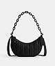 COACH®,MIRA SHOULDER BAG WITH PILLOW QUILTING,Nappa leather,Medium,Pewter/Black,Front View