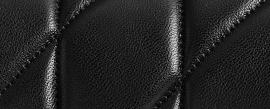 COACH®,Tabby Shoulder Bag 20 With Pillow Quilting,Lining Leather,Leather,Shoulder Bag,Metal,Logo,Embossed,Chain Detail,Gol...,Black,Front View