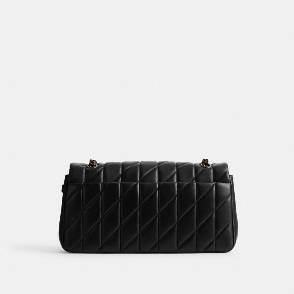 Black quilted coach purse online