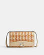 COACH®,BANDIT SHOULDER BAG IN TWEED,Tweed,Small,Silver/Neutral Multi,Front View