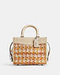 COACH®,ROGUE 25 IN TWEED,Glovetanned Leather,Medium,Silver/Neutral Multi,Front View