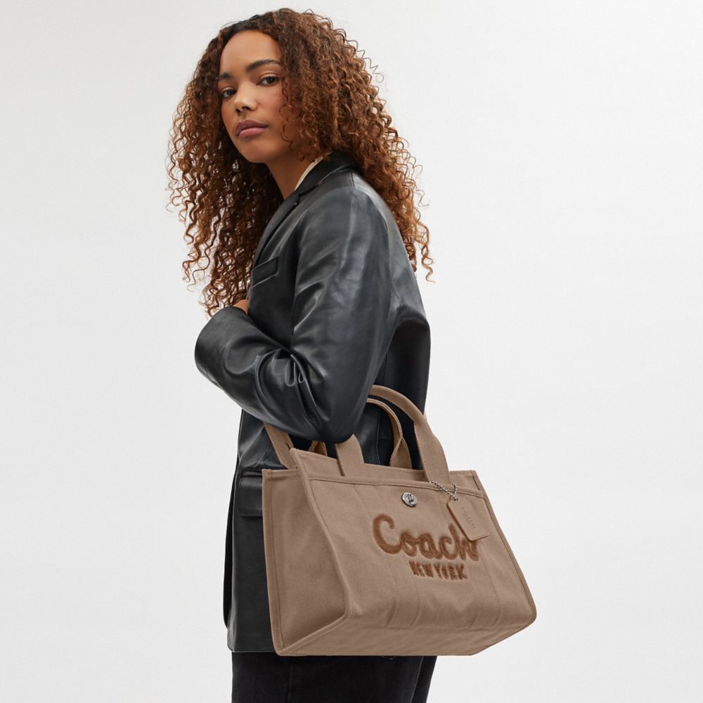 Coach Cargo Canvas Tote Bag Cream