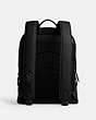 COACH®,CHARTER BACKPACK,Polished Pebble Leather,X-Large,Black,Back View