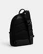 COACH®,CHARTER PACK,Polished Pebble Leather,Medium,Black,Angle View