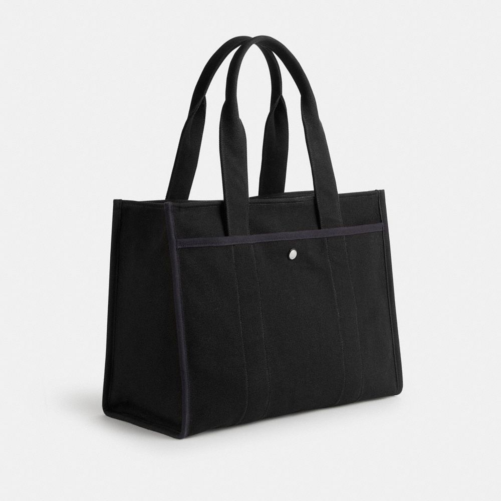 World Traveler Blank Tote Bag, Black | Bag-all