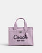 COACH®,CARGO TOTE BAG 26,canvas,Medium,Silver/Soft Purple,Front View