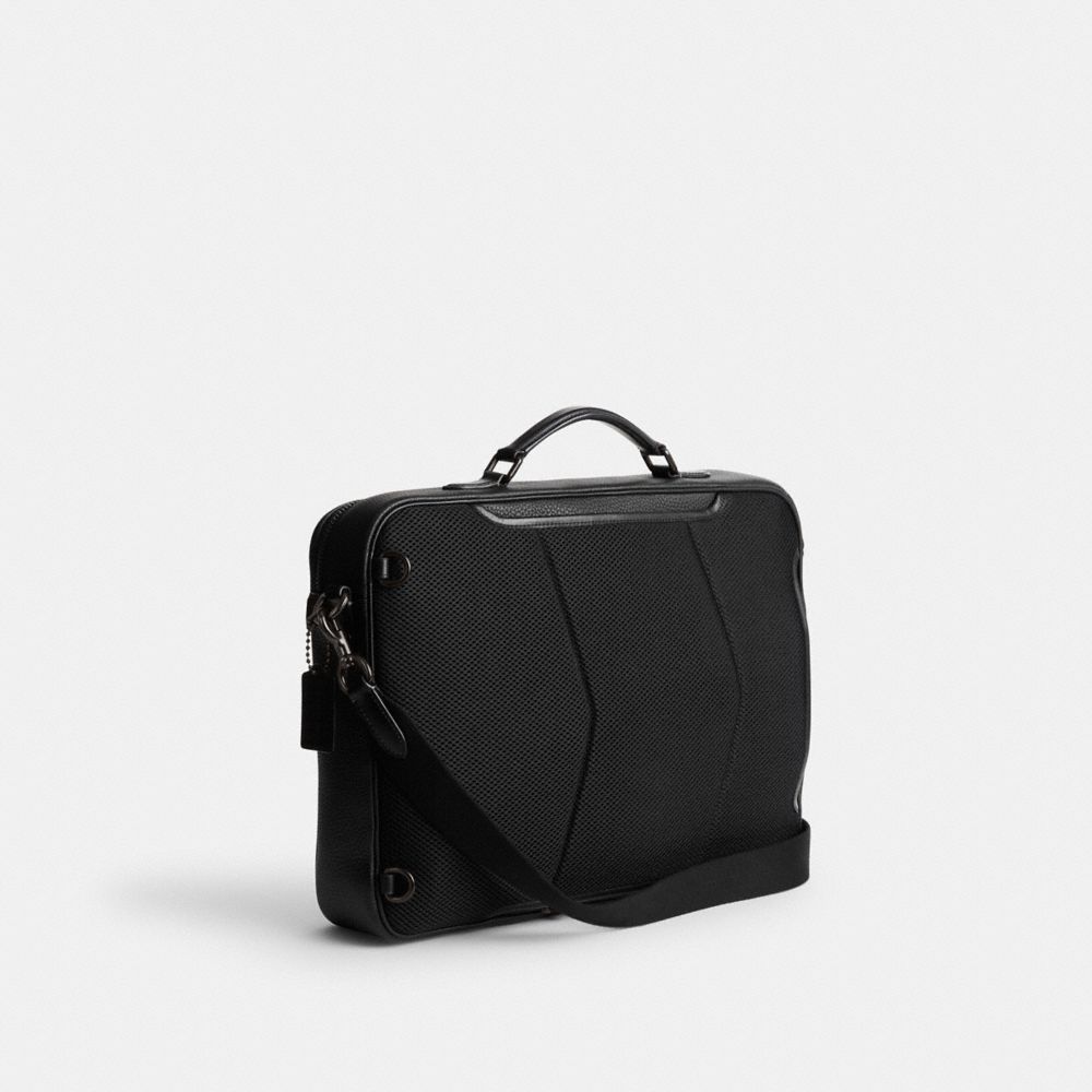 Black coach laptop online bag