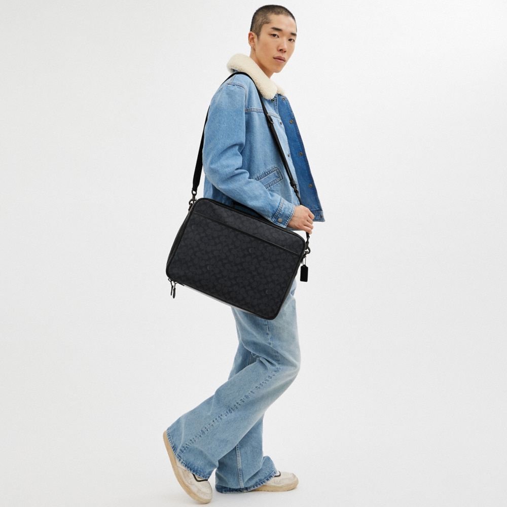 ぽちぽち⭐︎COACH コーチ シグネチャーブリーフケース モノグラム コーチ(COACH) シグネチャー(Signature) ビジネスバッグ