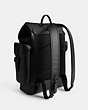 COACH®,HITCH BACKPACK,Glovetanned Leather,Large,Black,Angle View