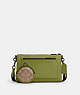 COACH®,HOLDEN CROSSBODY IN COLORBLOCK SIGNATURE CANVAS,Coated Canvas,Black Antique Nickel/Yellow Green/Khaki,Front View