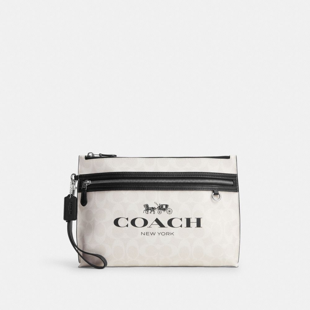 Carryall pouch in online signature canvas