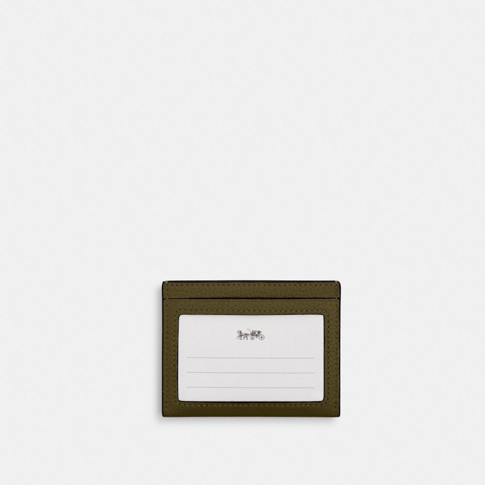COACH®,Slim Id Card Case,Leather,Card Case,Casual,,Back View