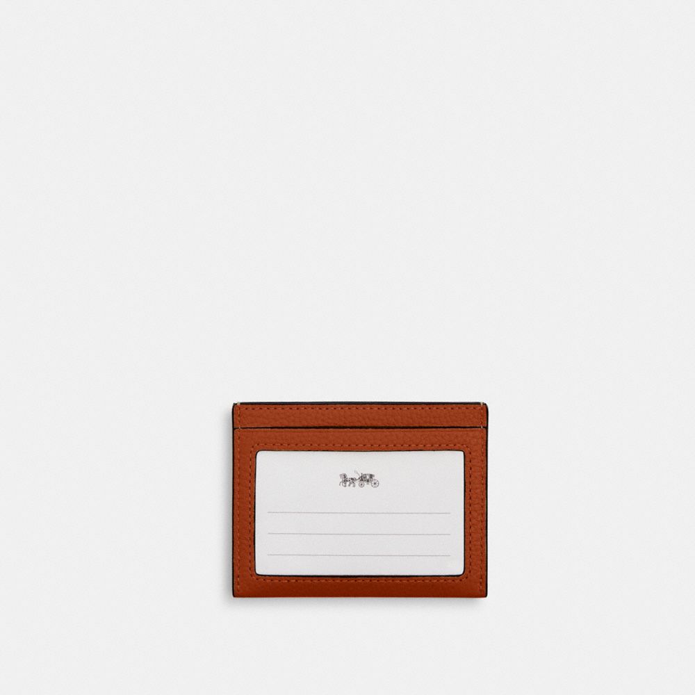COACH®,Slim Id Card Case,Leather,Card Case,Casual,,Back View