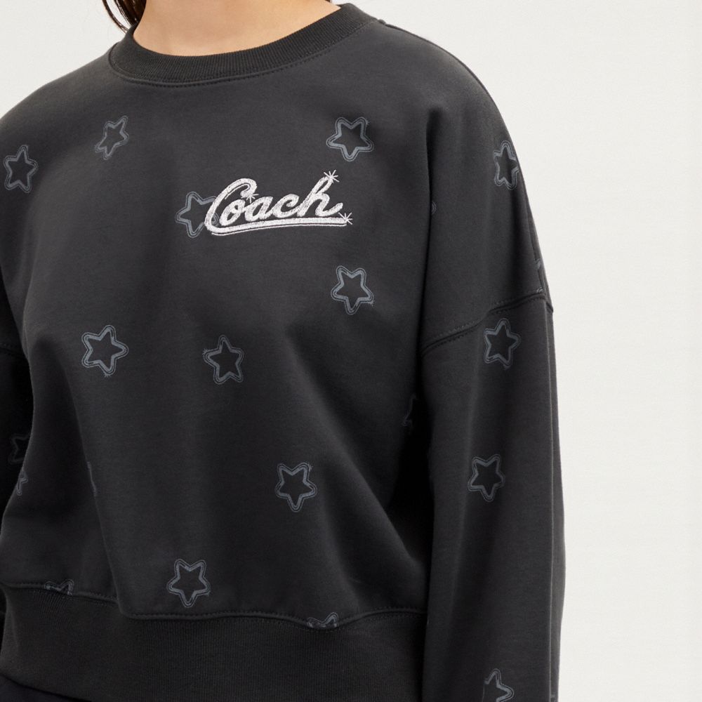 COACH® | Star Cropped Crewneck