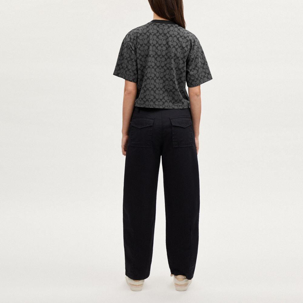 COACH®,Signature Cropped T Shirt,,Scale View